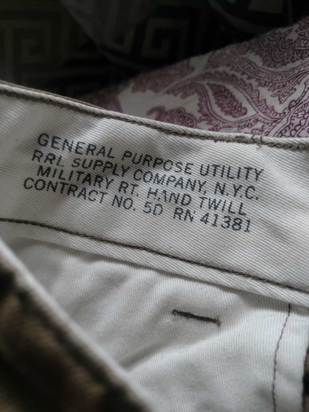 RRL Field Trousers Tan 34x32 - Picture 2 of 9